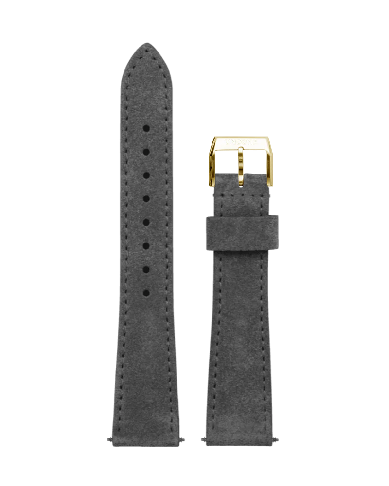 20mm Leather Vintage Dark Grey