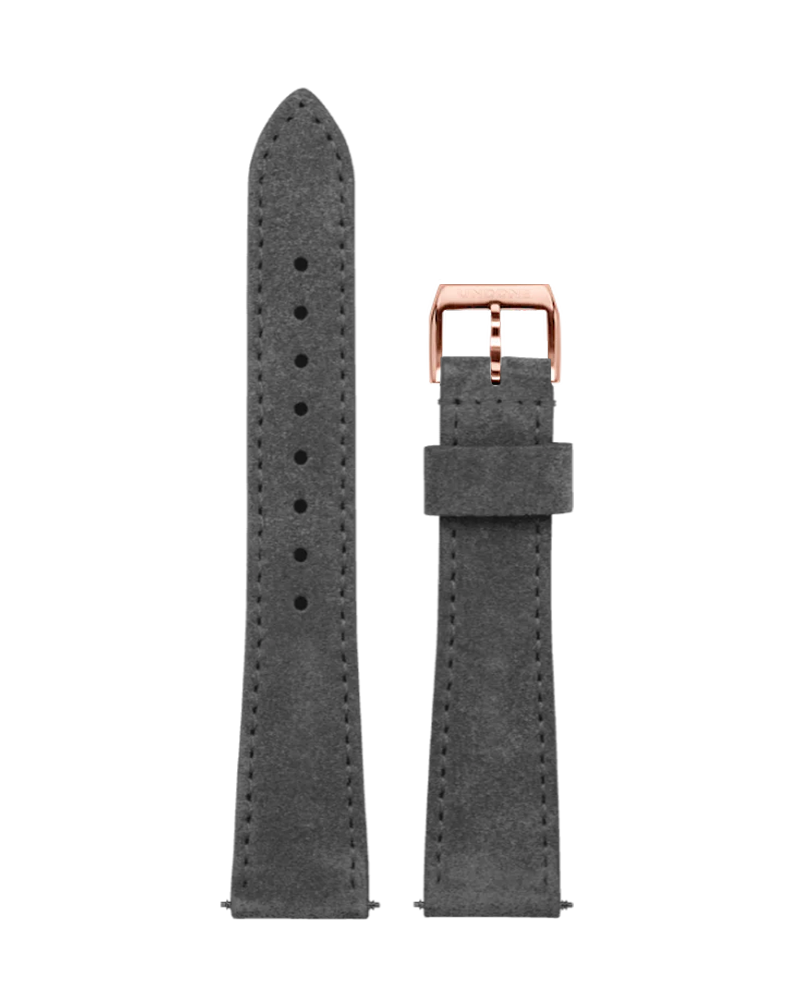 20mm Leather Vintage Dark Grey