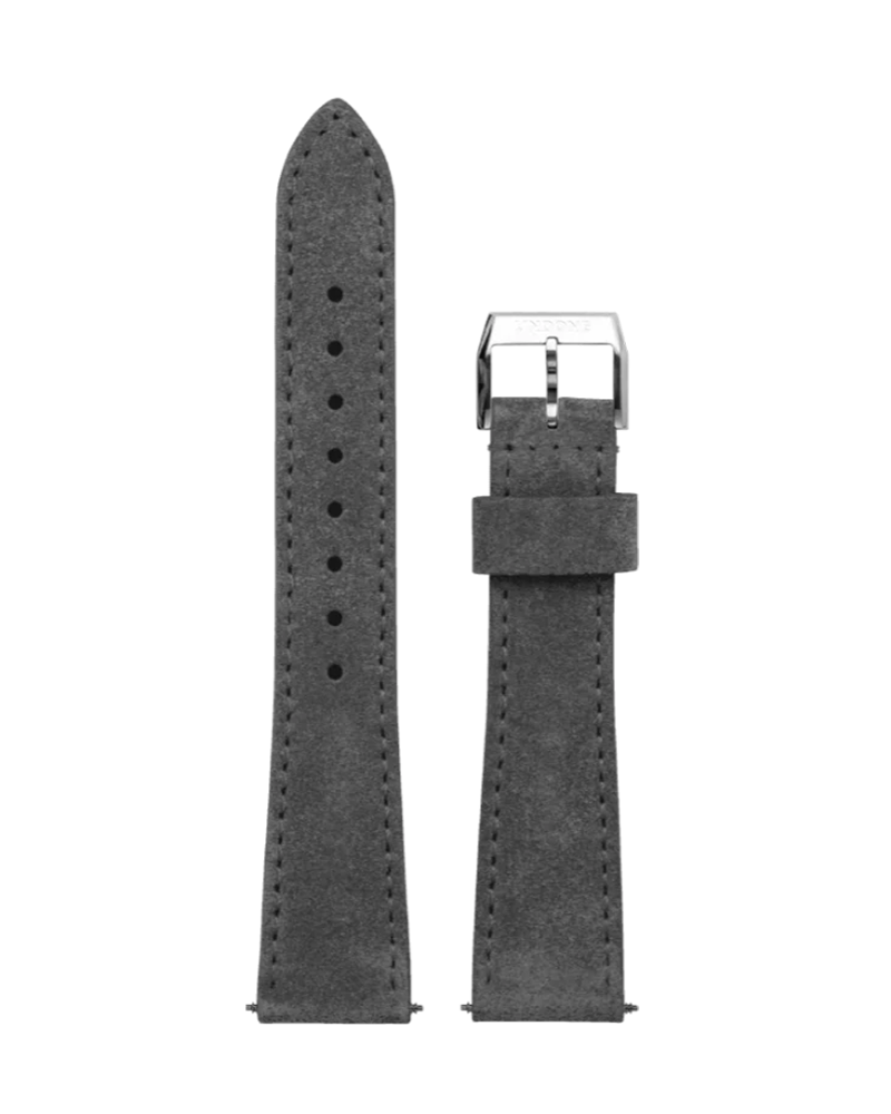 20mm Leather Vintage Dark Grey