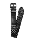 20mm Braided Leather Black