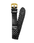 20mm Braided Leather Black