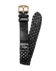 20mm Braided Leather Black