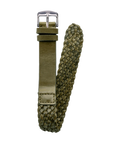 20mm Braided Leather Green