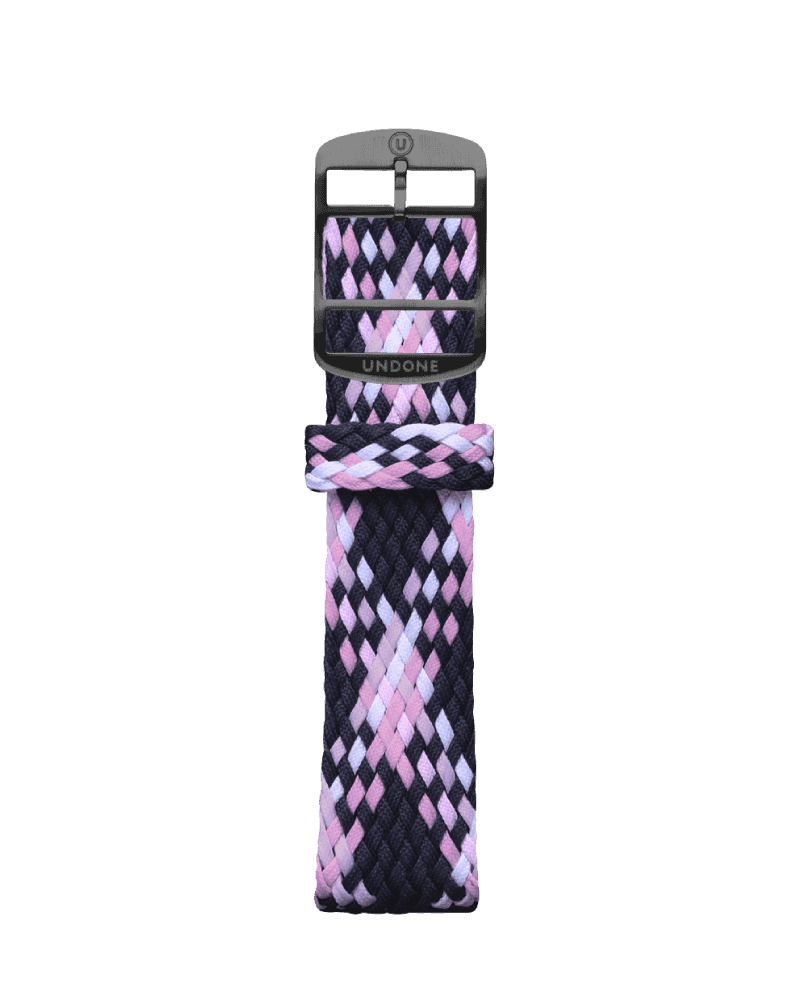 Perlon Pattern Pink / Navy / White