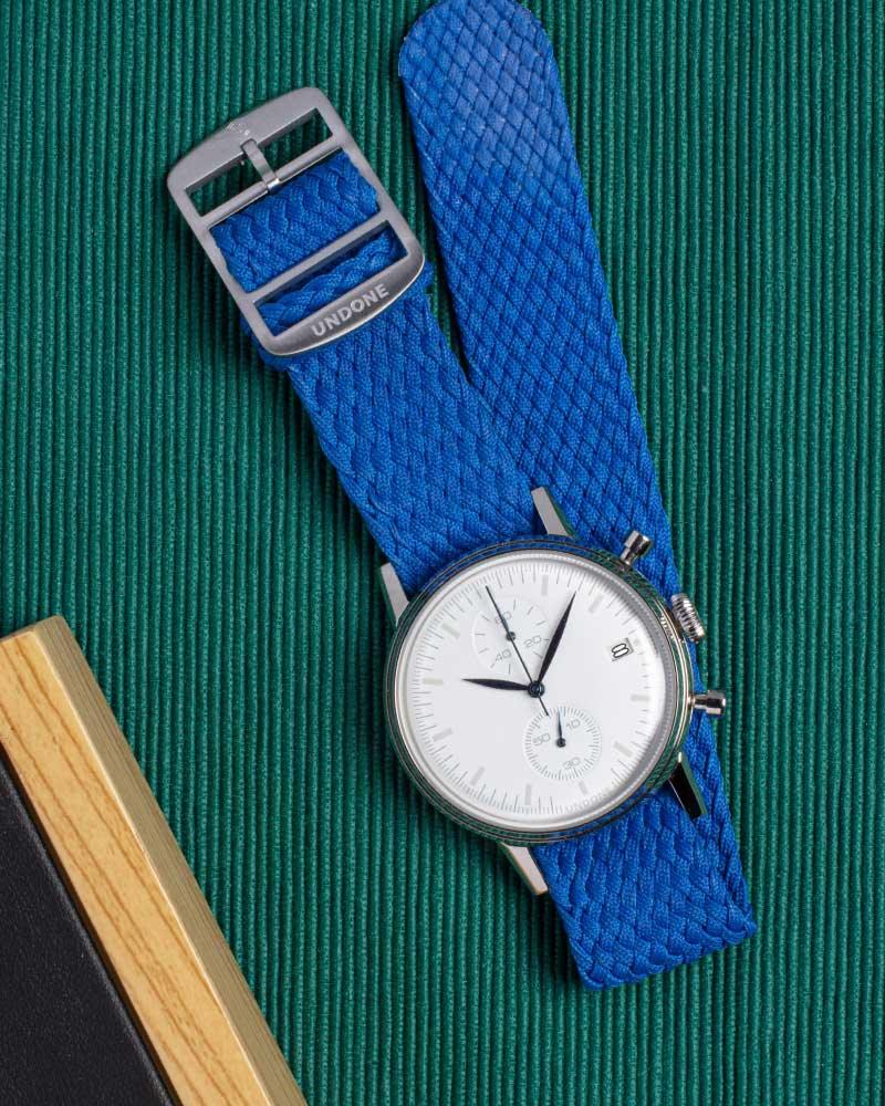20mm Perlon Blue