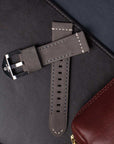 22mm Leather Grey