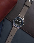 22mm Leather Grey