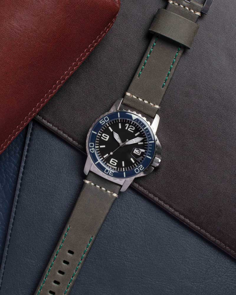 22mm Leather Green