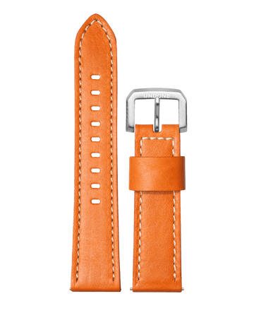 22mm Leather Orange