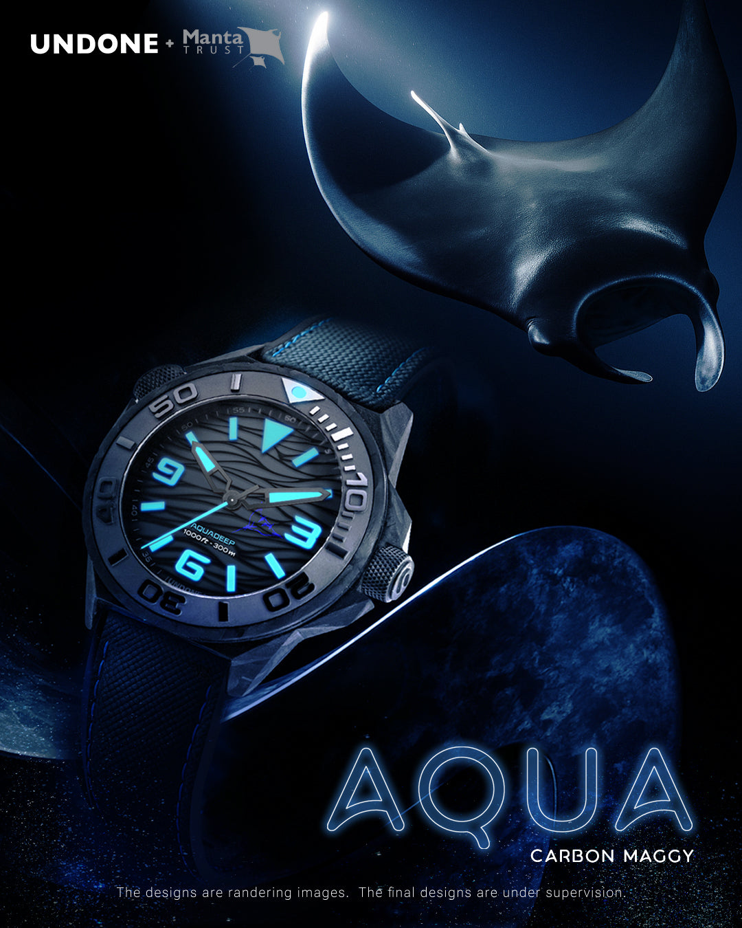 Undone × The Manta Trust l Aqua Carbon Maggy