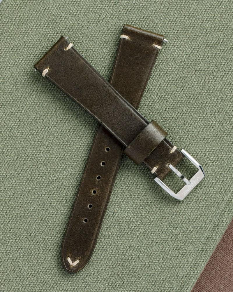 Leather Vintage Green