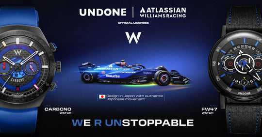F1チームウィリアムズ×UNDONEの限定腕時計「FW47」「Carbono」登場、英GPでデビュー