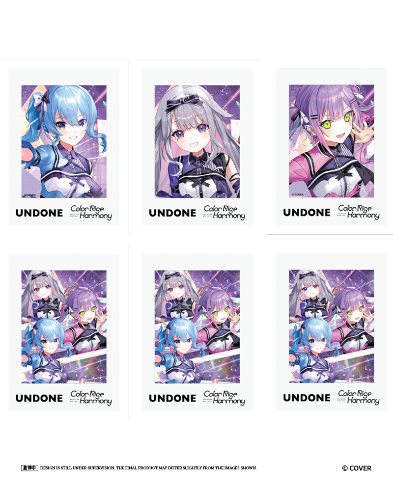 UNDONE x hololive 6th fes. Color Rise Harmony - スライドフィルム・ライトボックス＆キーホルダー