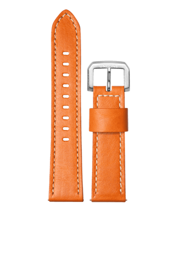22mm Leather Orange