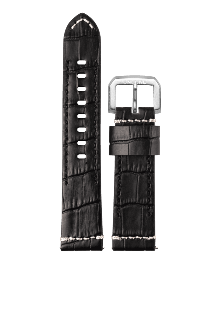 22mm Alligator Black
