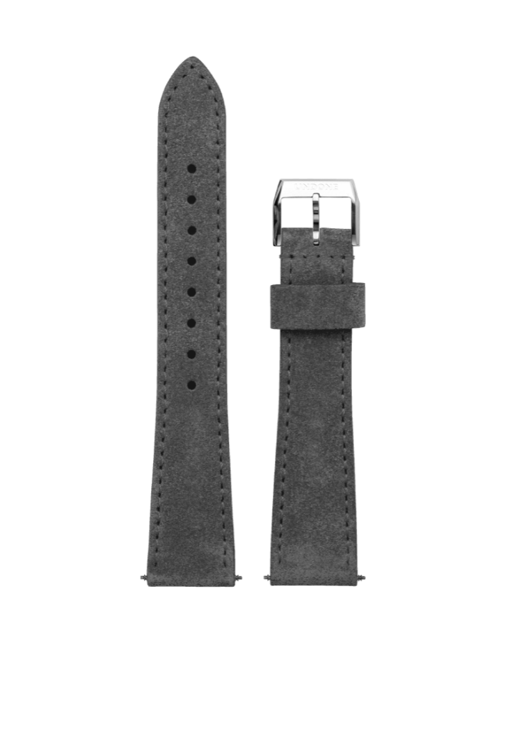 20mm Leather Vintage Dark Grey