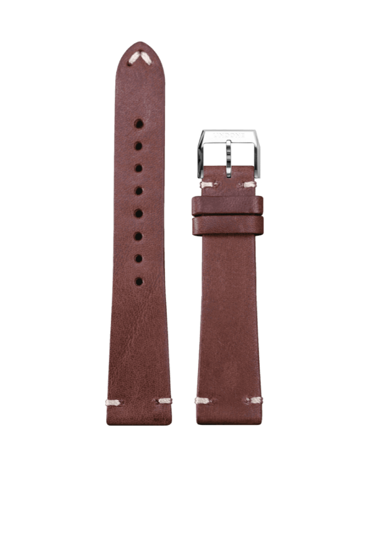 20mm Leather Genuine Brown