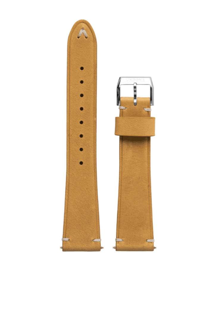 20mm Leather Genuine Yellow