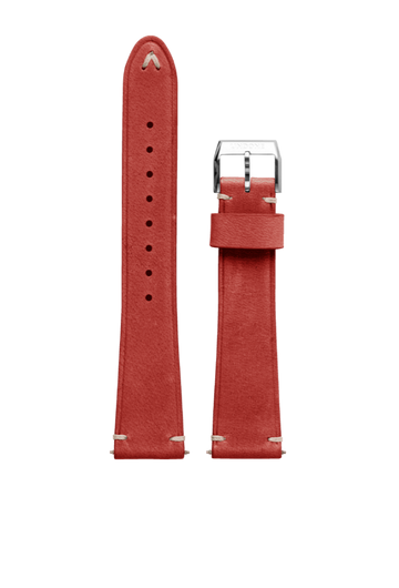 20mm Leather Genuine Red